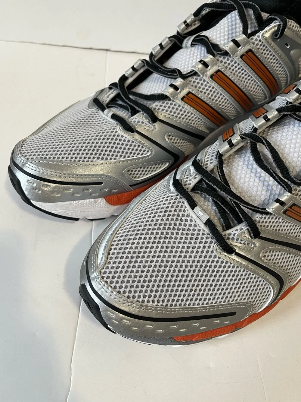 Adidas ADISTAR CONTROL 5 sneakers gray orange silver running shoe men’s size 16